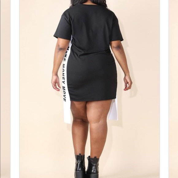 K Glam | Money Plus Size Mini Dress - Picture 6 of 8